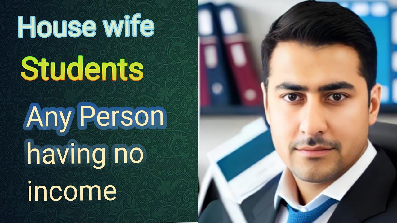 Income Tax return for students 2024 | House wife | Any person having no income