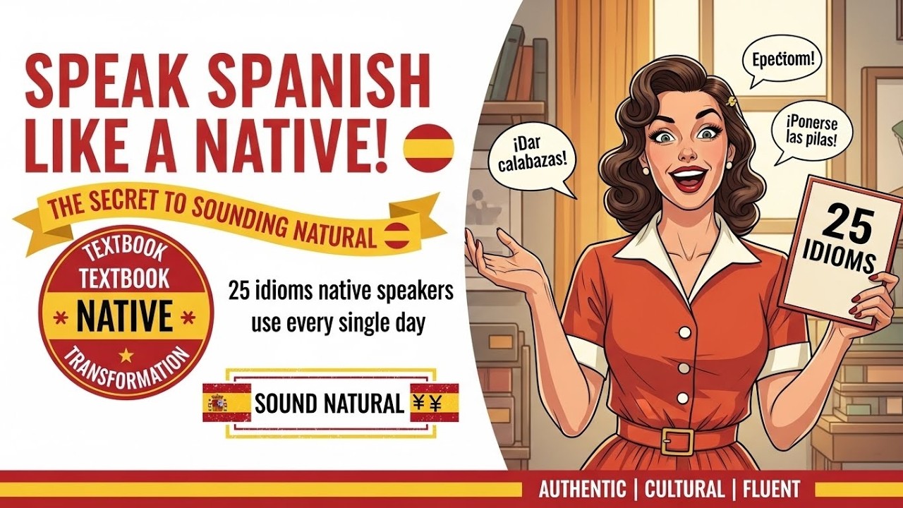 Finally Understand Spanish Idioms | 25 Essential Expressions Native Speakers Use Daily | B1-B2