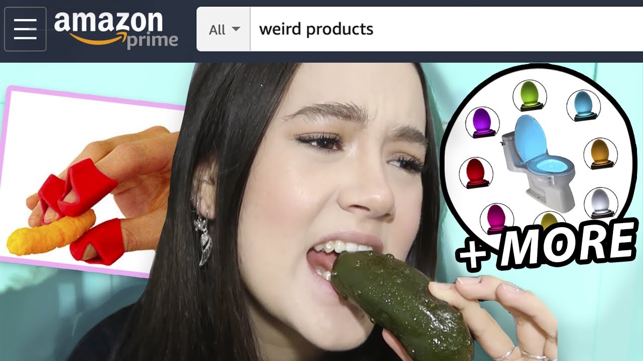 I Try The Weirdest Amazon Products (Food, Sprays, Candles, Lights, more) ... Fiona Frills