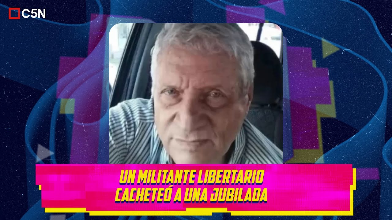 Referente LIBERTARIO insultó y le pegó a una MUJER que protestaba contra el GOBIERNO