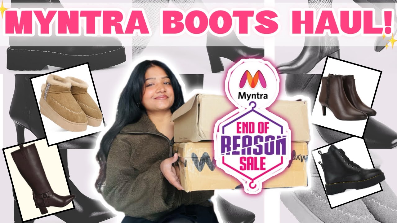 “Huge” Myntra Boots Haul. Ankle, Knee-length, Combat boots. 