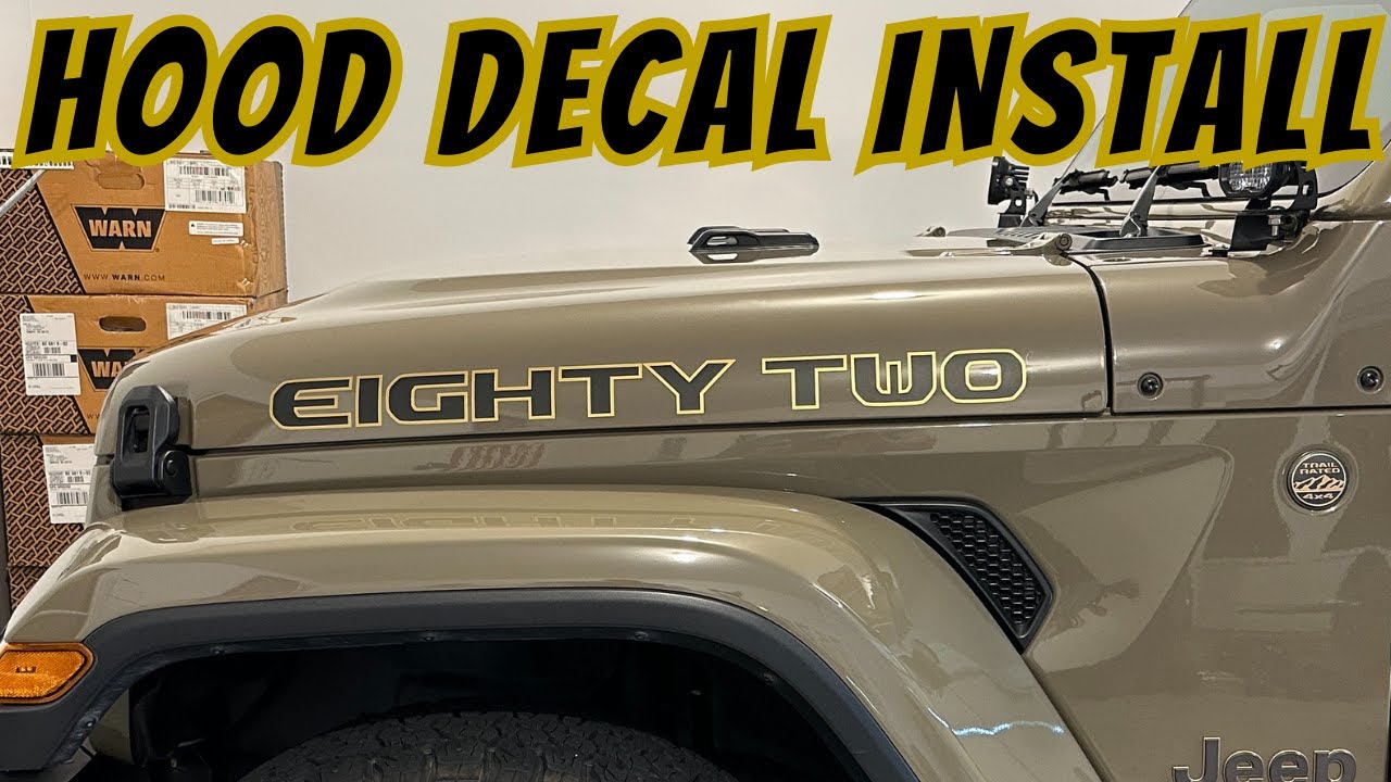 DIY Decal Upgrade: Installing Hood Decals on Your Jeep Wrangler & Gladiator
