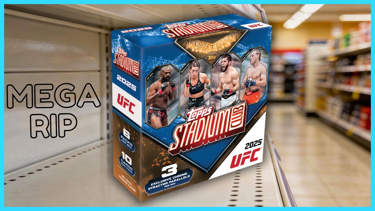 2025 Topps Stadium Club UFC Mega Box RIP. I Didn’t Expect This… HUGE /50 Gold Double Champ!