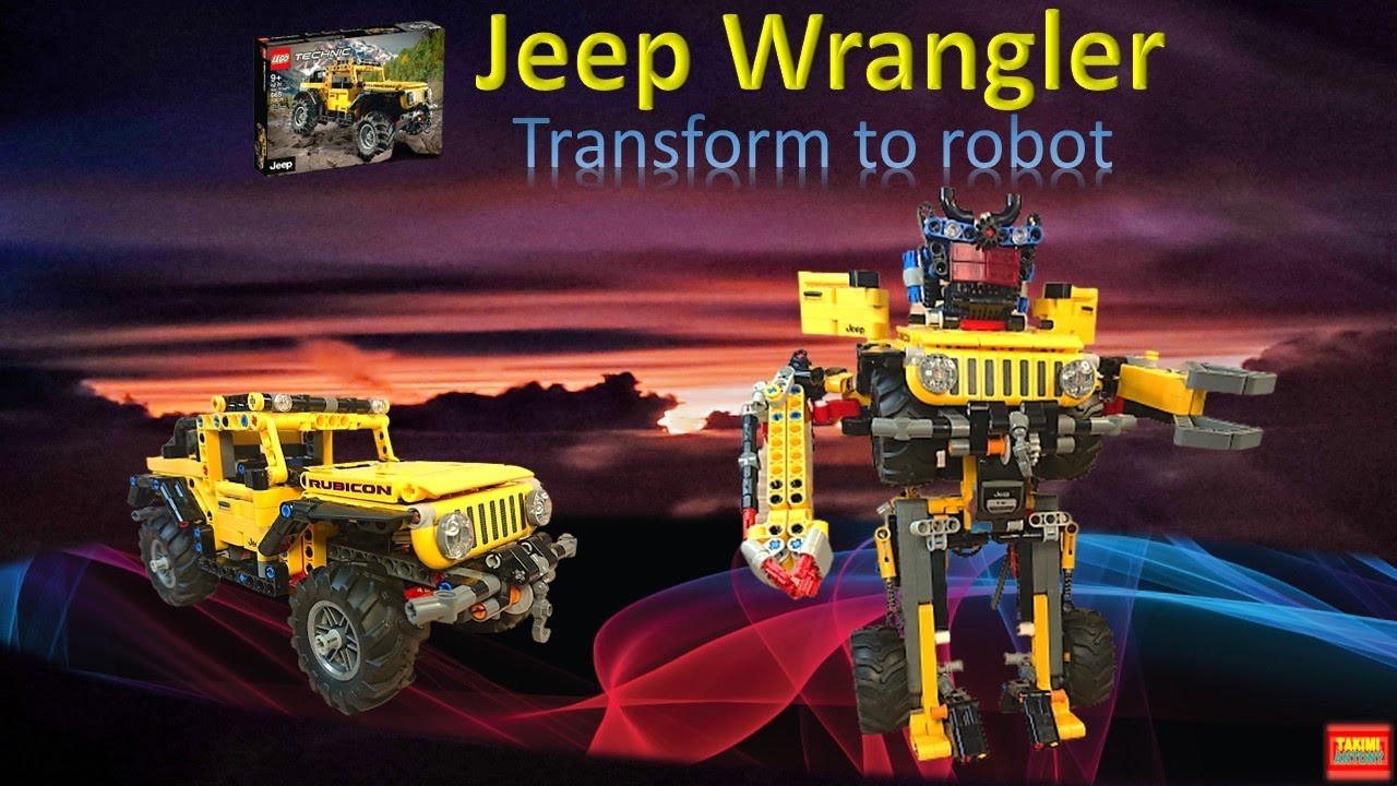 From 4-Wheels to 2-Legs - The Amazing Lego Jeep Wrangler Robot Transformation!  Lego Technic 42122