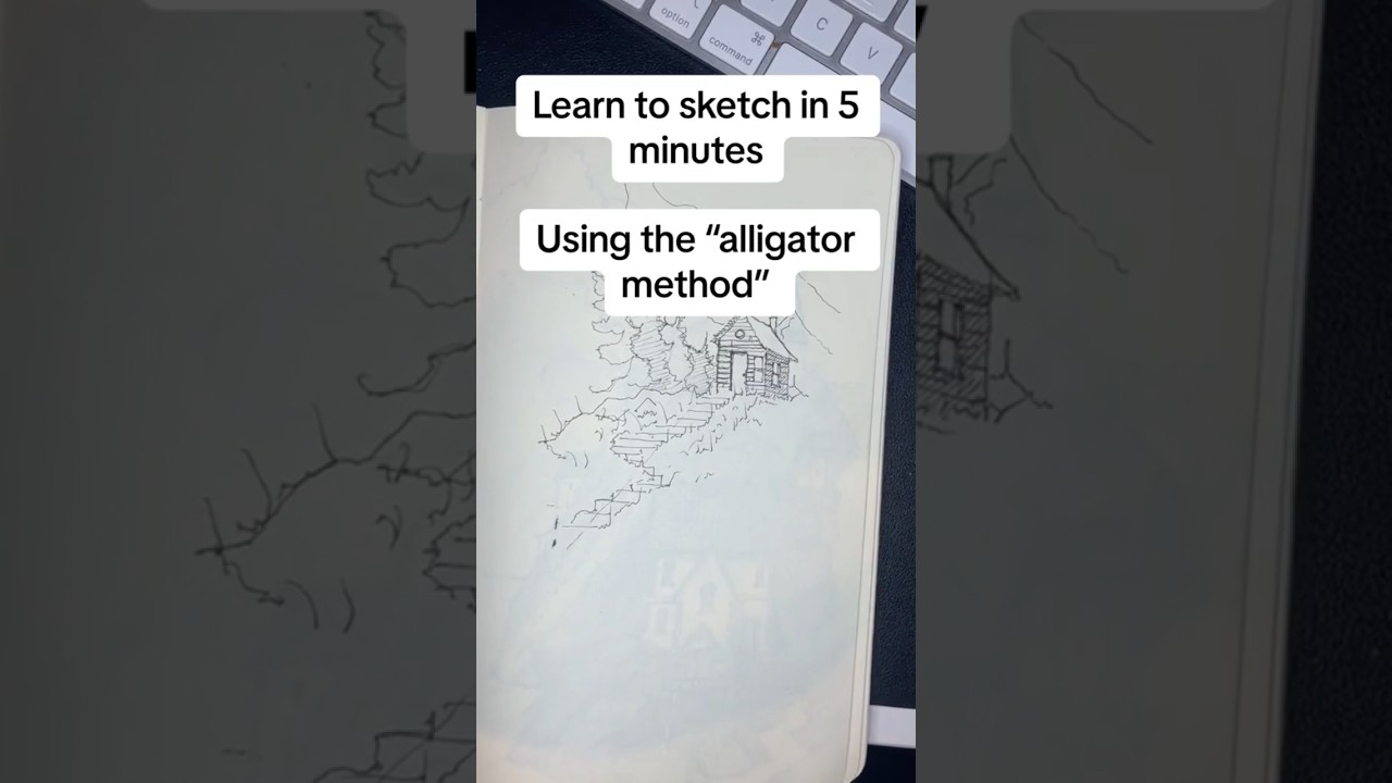 How to draw landscapes with pen or pencil using the 