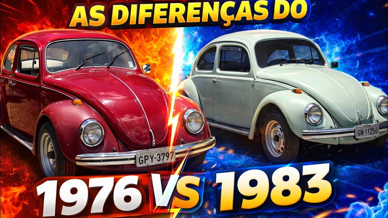 Fusca 1976 vs 1983: As Diferenças que Quase Ninguém Percebe!