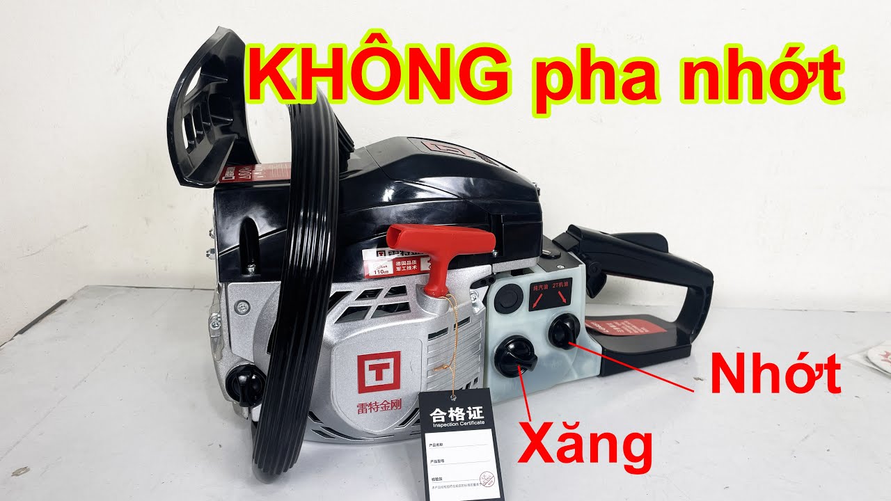 HOT Đã Xuất Hiện Máy Cưa Xích KHÔNG CẦN PHA NHỚT