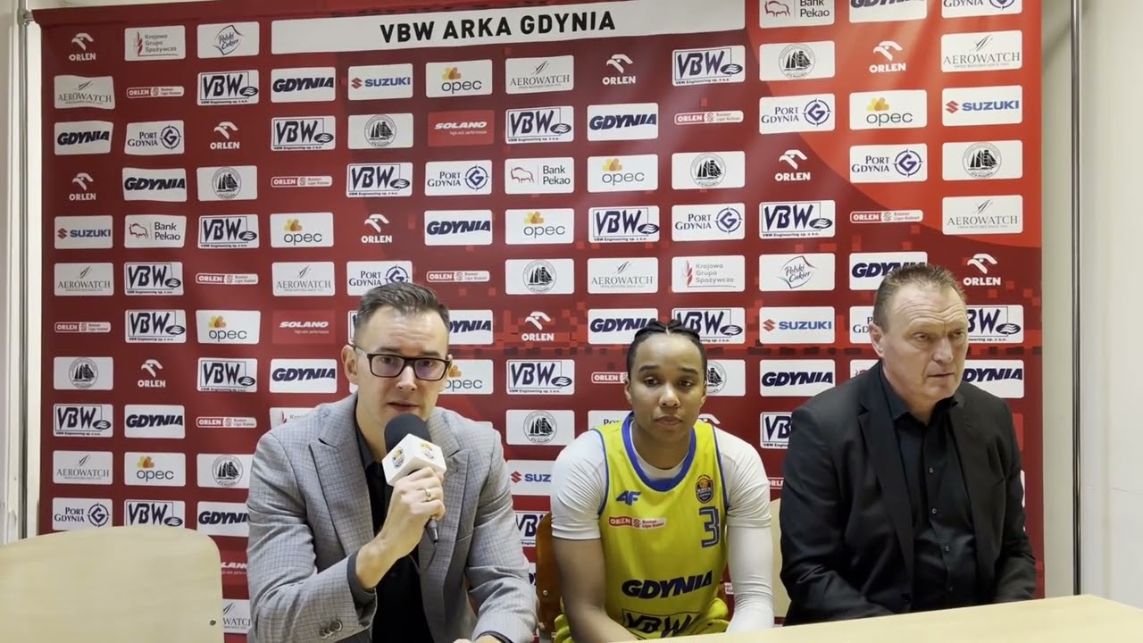 Konferencja prasowa po meczu VBW Arka Gdynia - KGHM BC Polkowice