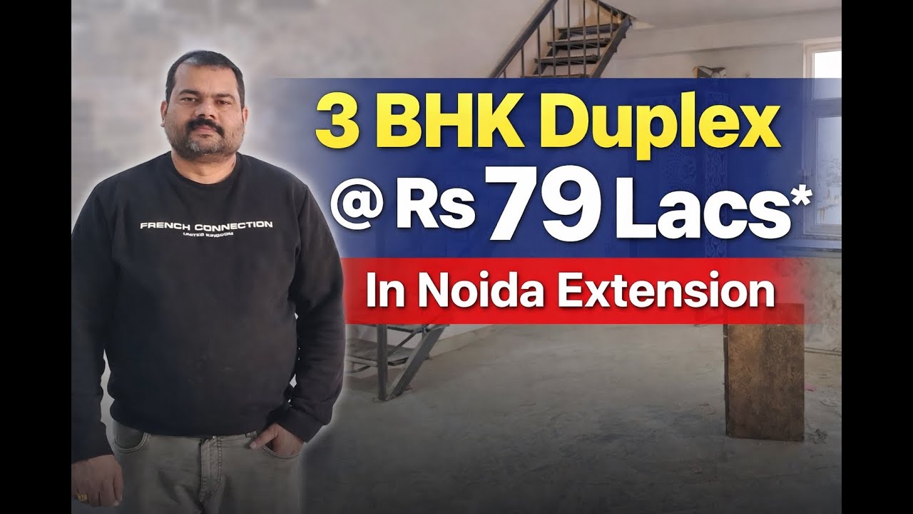 3 BHK Duplex in Noida Extension | Twin Chalet 2 | Actual Video