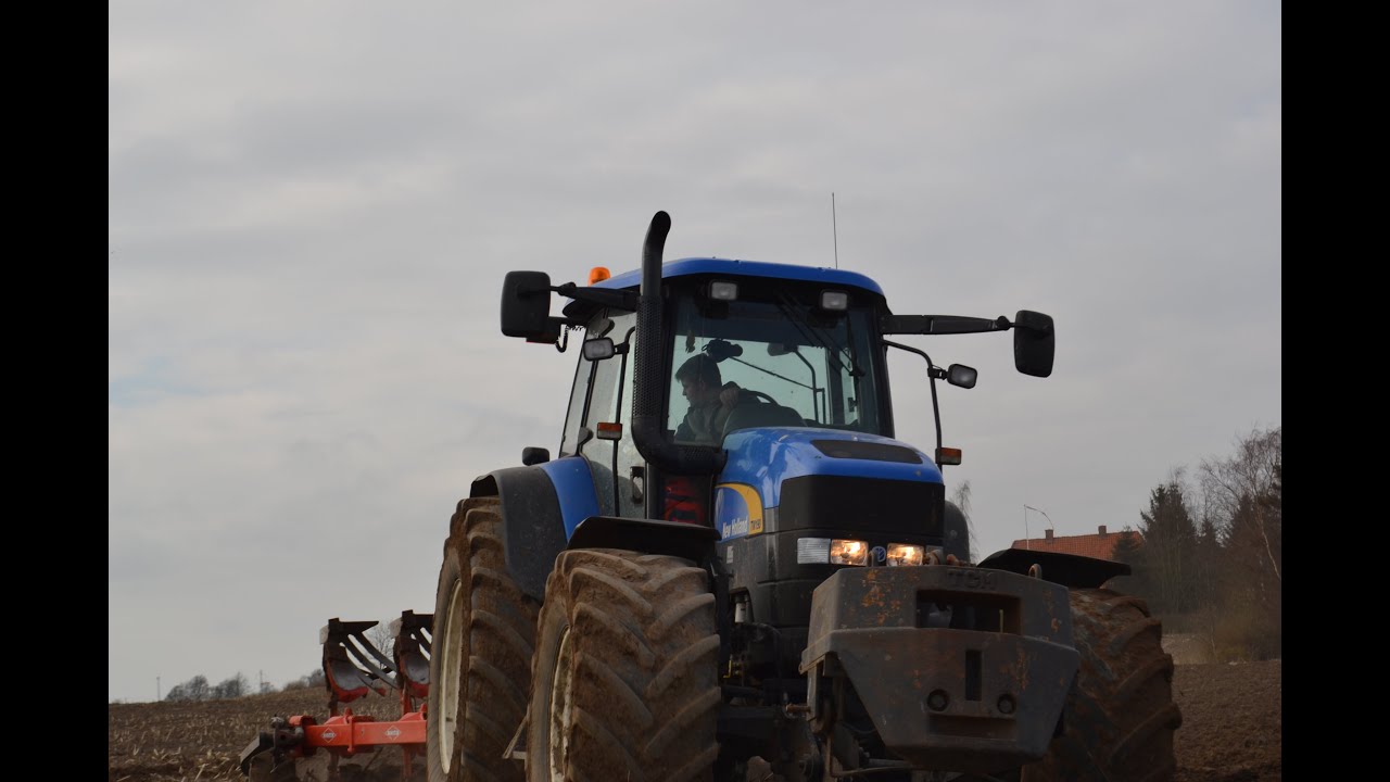 New Holland TM 190 in the field Ploughing | Danish Agriculture