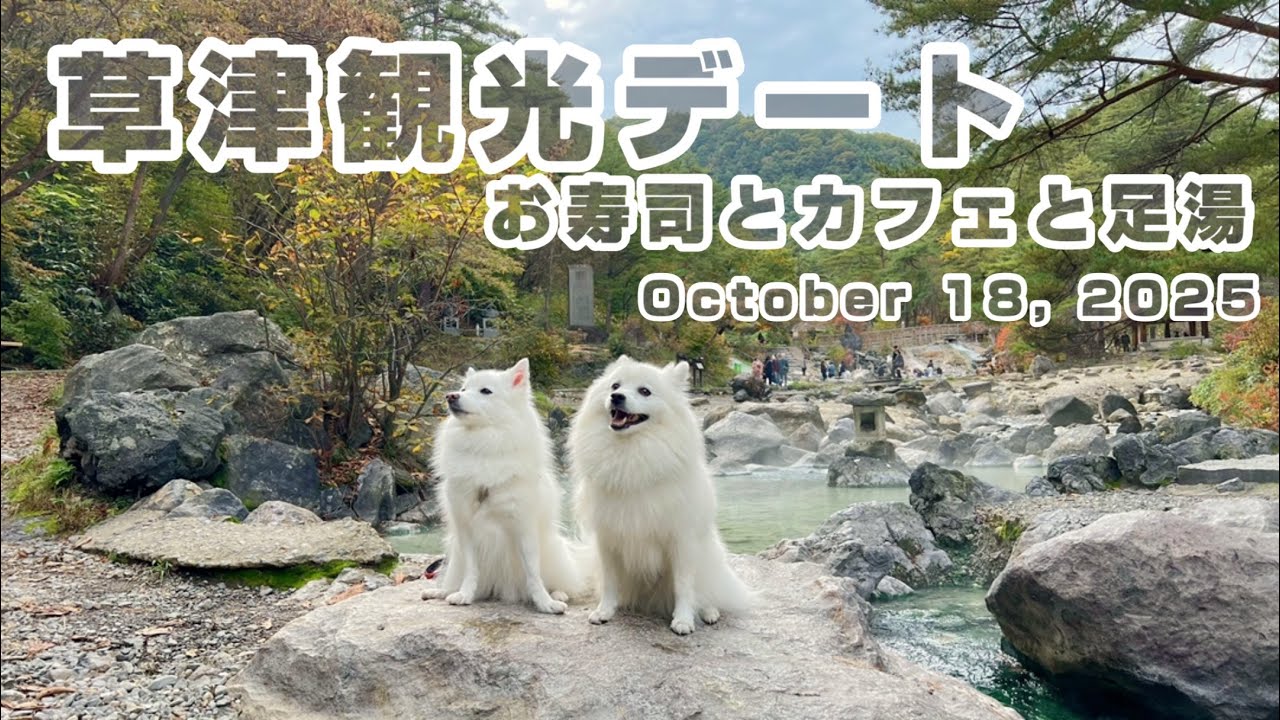 【コマのデート】25/10/18 秋の草津でお散歩デート　暗くなるまでのんびり過ごしたよ