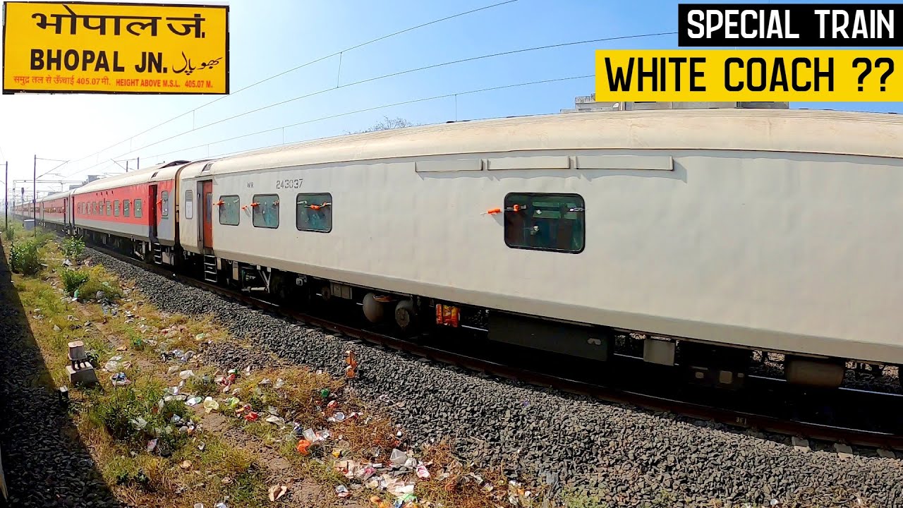 BHOPAL JN Arrival | XING with Unnamed Special Train | Skipped NISHATPURA Yard | Bhopal Division WCR