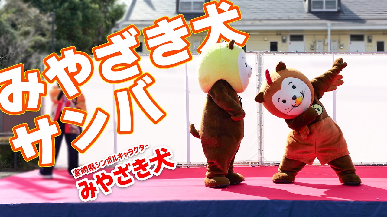 【みやざき犬】みやざき犬サンバ（short ver.）：ハイタッチ拒否の理由は・・・w