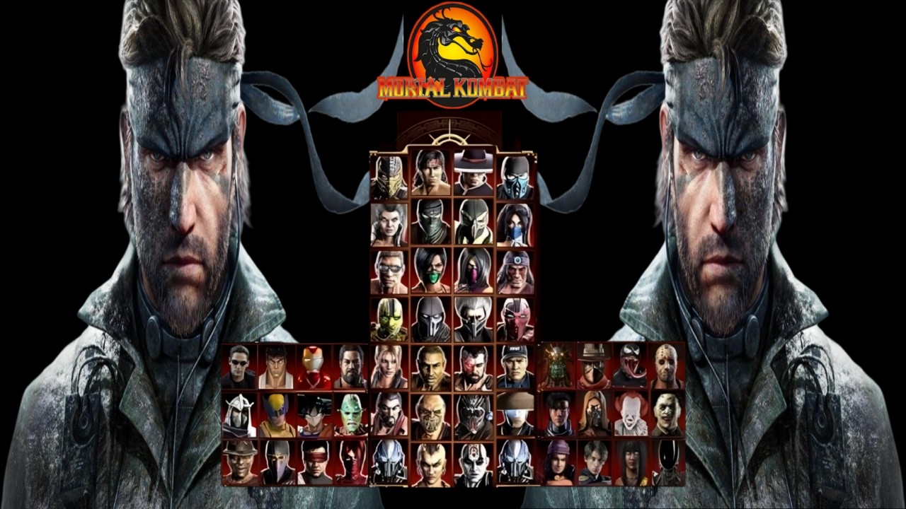 Mortal Kombat 9 - METAL GEAR SOLID SNAKE MOD - NEW Expert Arcade Ladder Gameplay