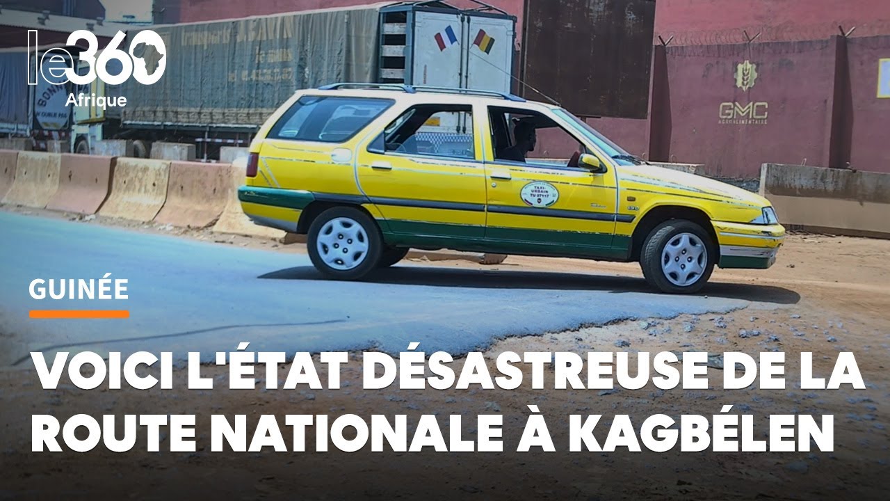 Guinée. Poussière et cratères: à Kagbélen, la route nationale de tous les dangers