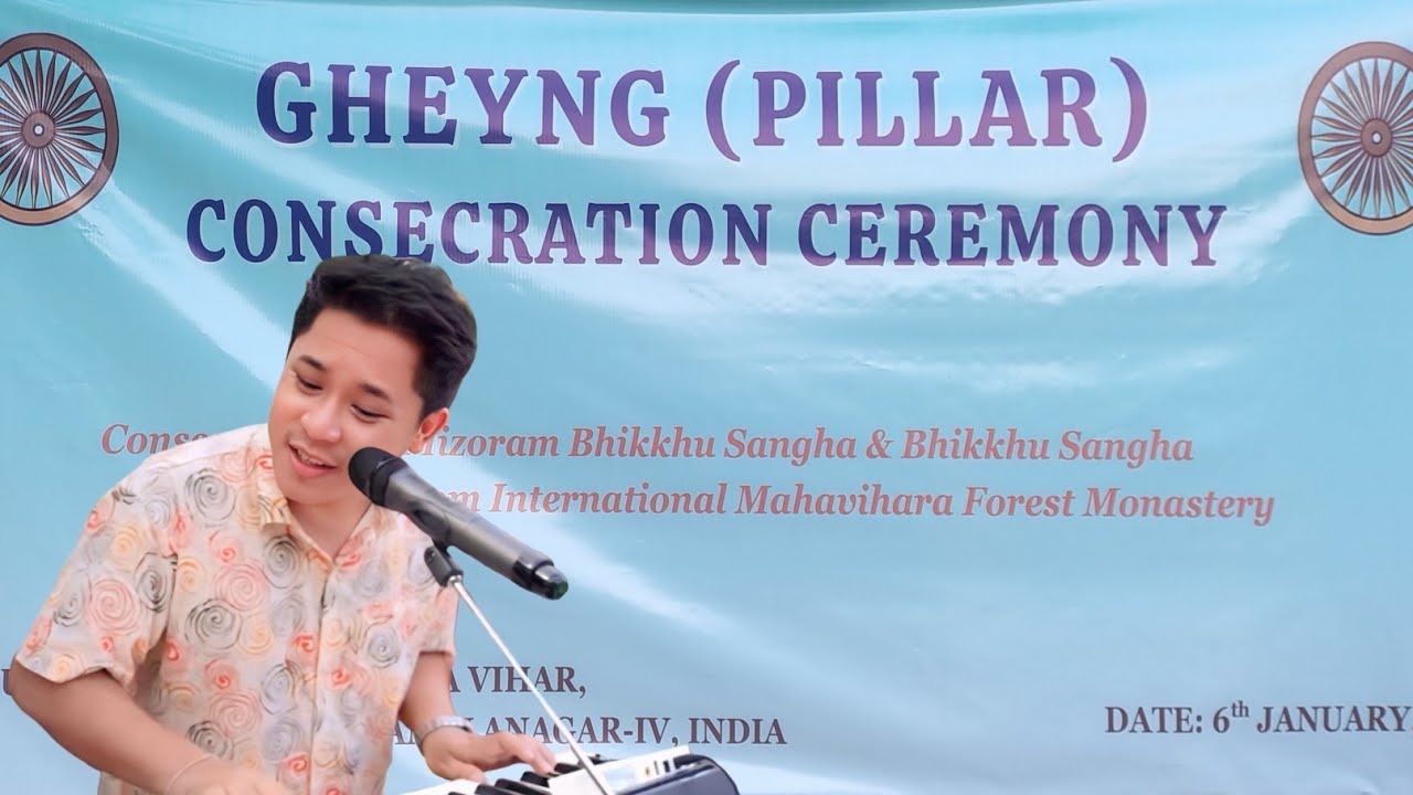 New Buddhist Song 2026 | Gheyng Pillar Consecration Ceremony | Singer Rubel Chakma & Adarsona Chakma
