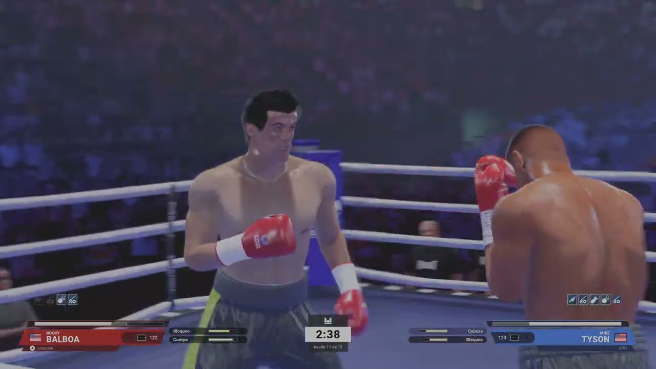 Por fin,combate por dos titulos,Undisputed Rocky balboa modo carrera vs Tyson parte 3 PS5