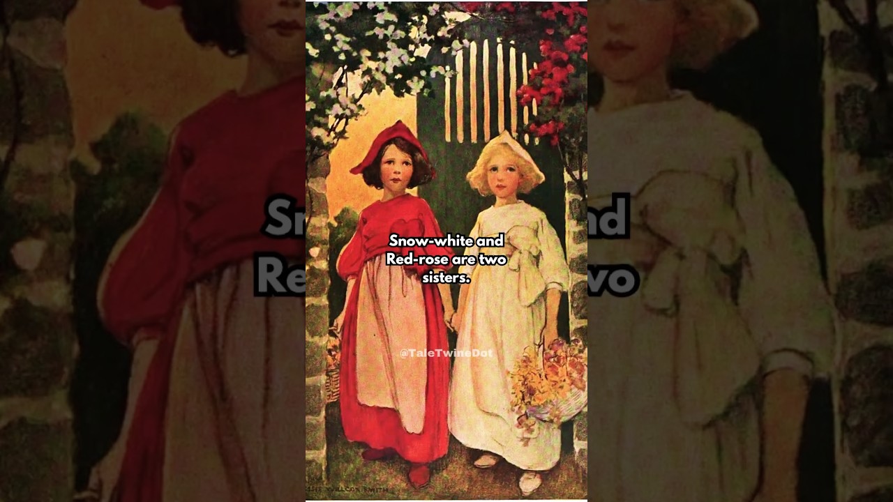 The REAL story of snow white and red rose 🥀 -#history #art #fairytales #snowwhite #redrose #bear