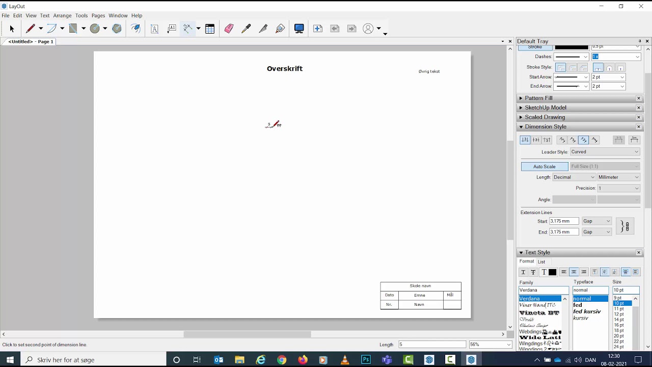 Hvordan laver man en Template i Sketchup layout