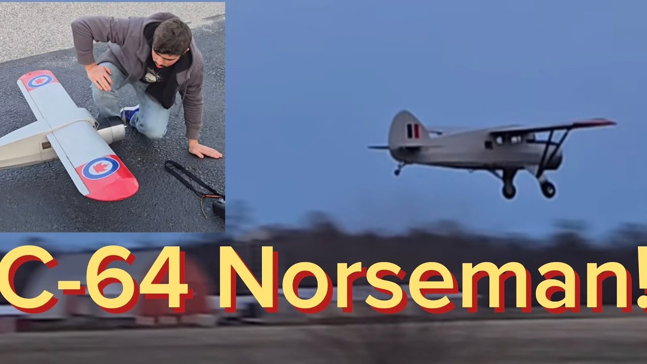 Flying my new Canadian C-64 Norseman! Almost stall crashed...
