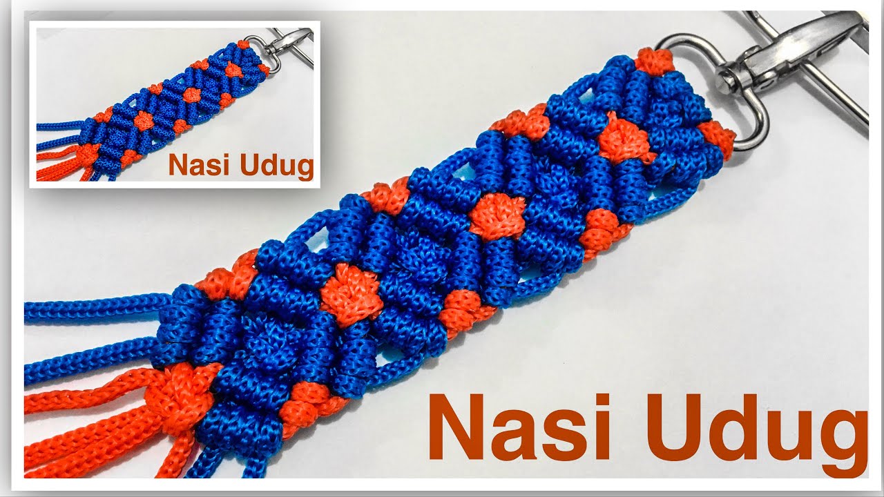 Cara membuat handle tas tali kur motif melati by Nasiudug