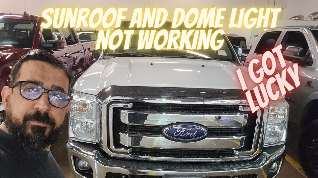 2019 F150 Sunroof and Dome lights are not working B14AA  Demand Lamp Output