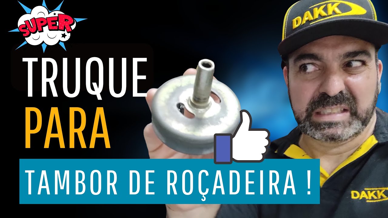 Super TRUQUE para resolver o problema do tambor da embreagem da roçadeira com estrias roçadas.