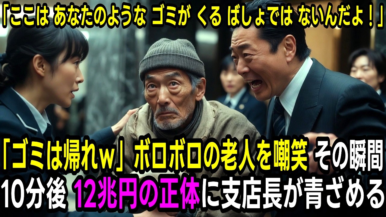 変装した財閥会長がホームレスとして銀行へ…衝撃の大逆転劇｜感動する話｜オーディオブック