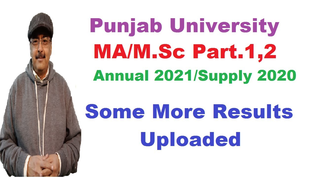 PU MA/M.Sc Pol.Sc/Economics/Islamic Studies/Mass Com Annual 2021/Supply 2020 Results Updated