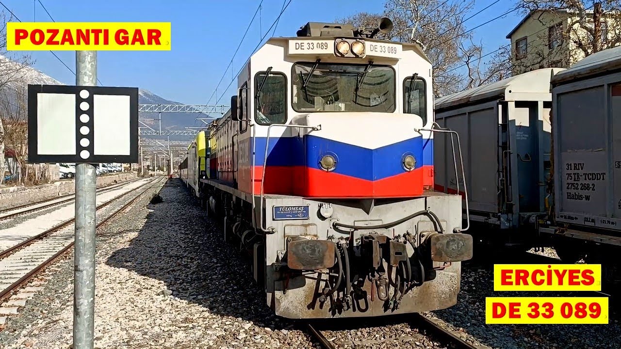 Pozantı Tren İstasyonu; Erciyes Ekspresi DE33089+E68024  Kayseri-Adana Seferi