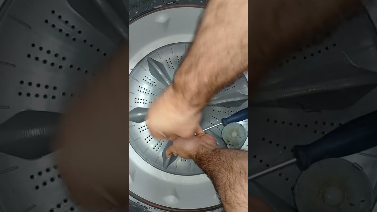 Como retirar agitador e cesto máquina de lavar panasonic 