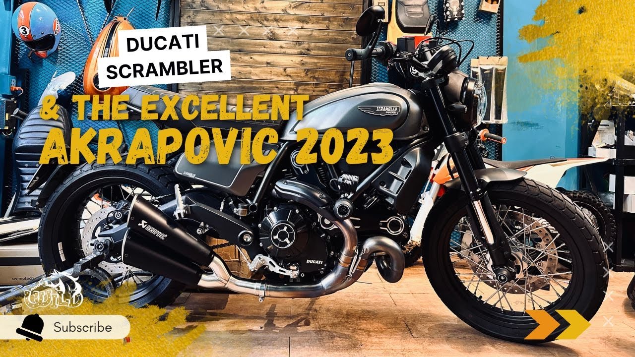 The excellent Akrapovic 2023 for Ducati Scrambler - soundtest | WildMotor