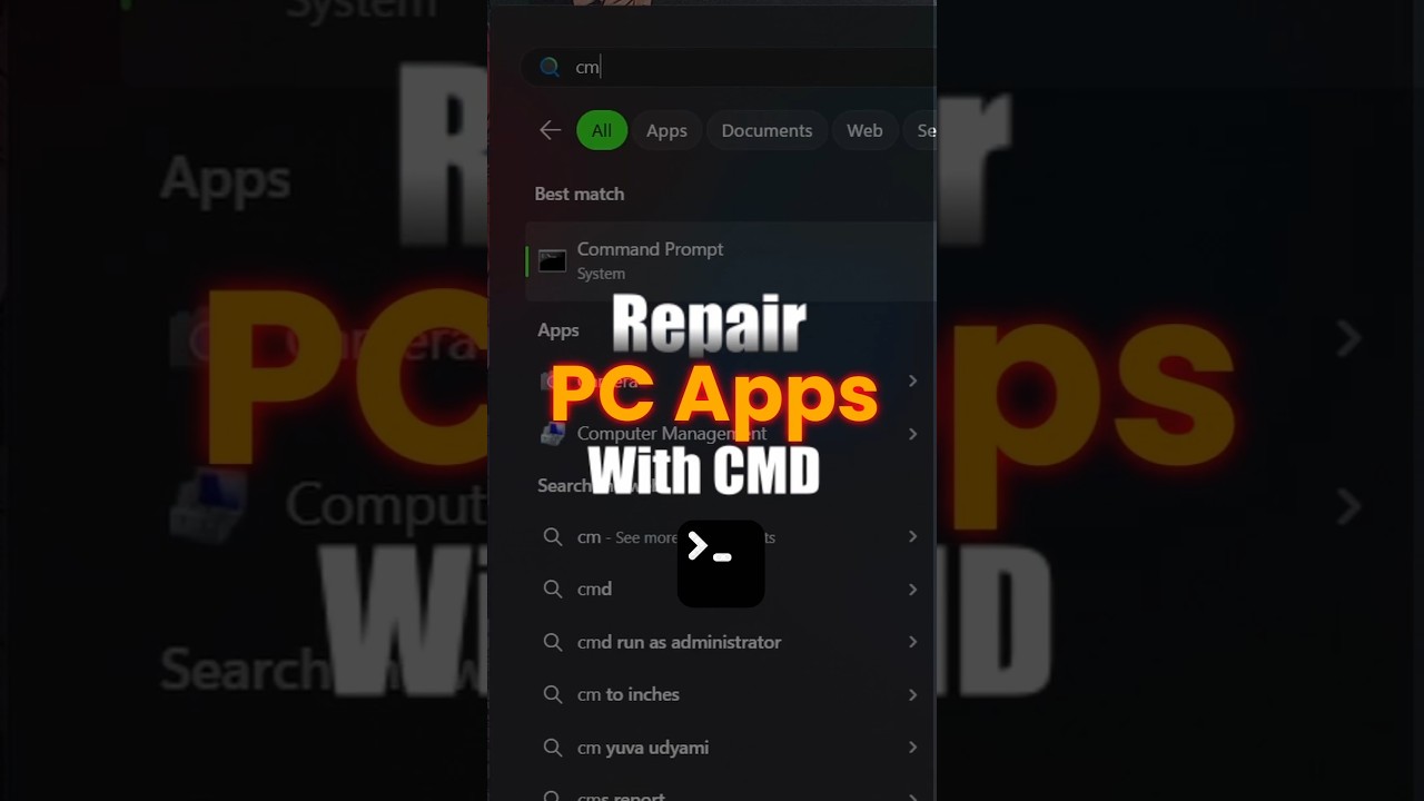 Repair pc software with cmd 💻🚀 #shorts #gaming