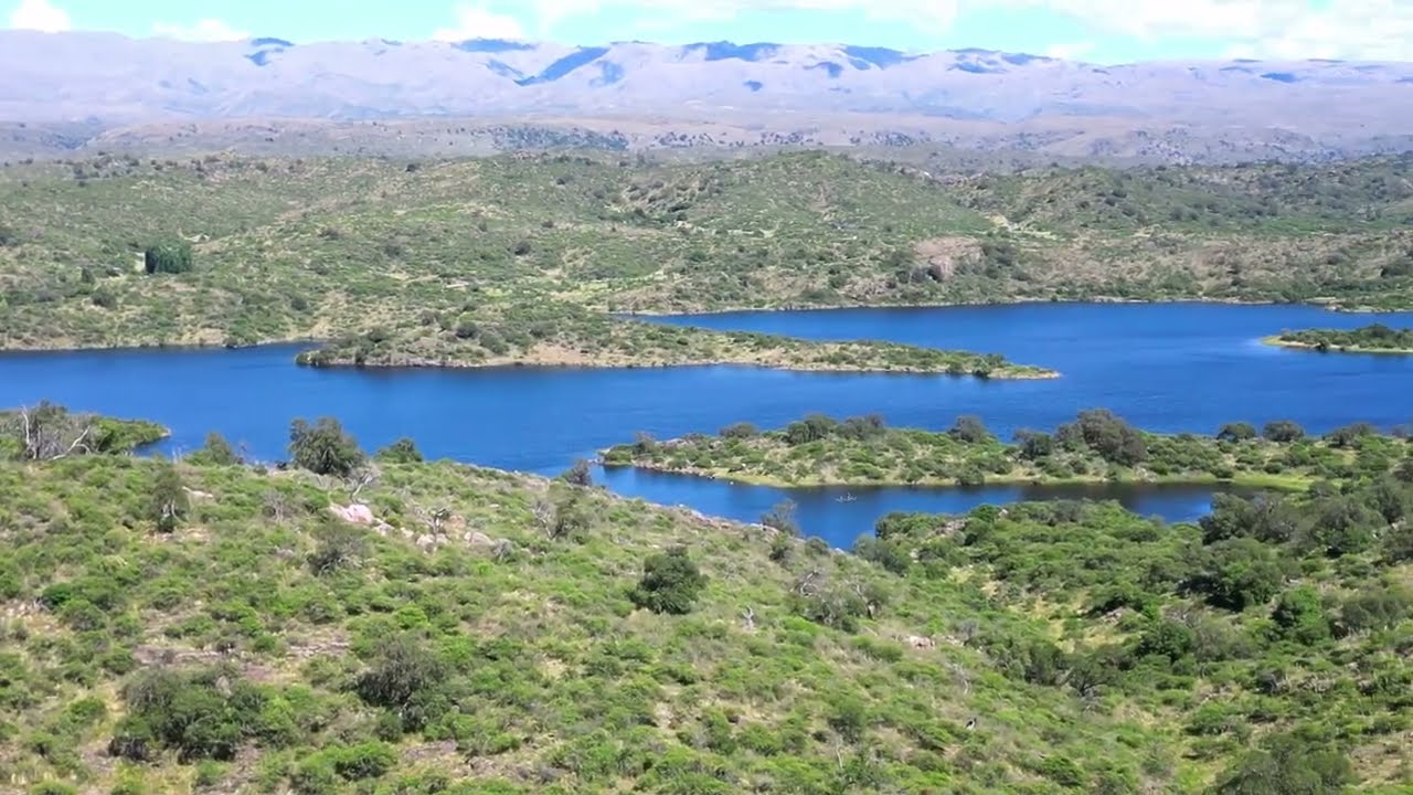 Sobrevuelo del lago La Florida, Dpto. Cnel. Pringles, San Luis, Argentina