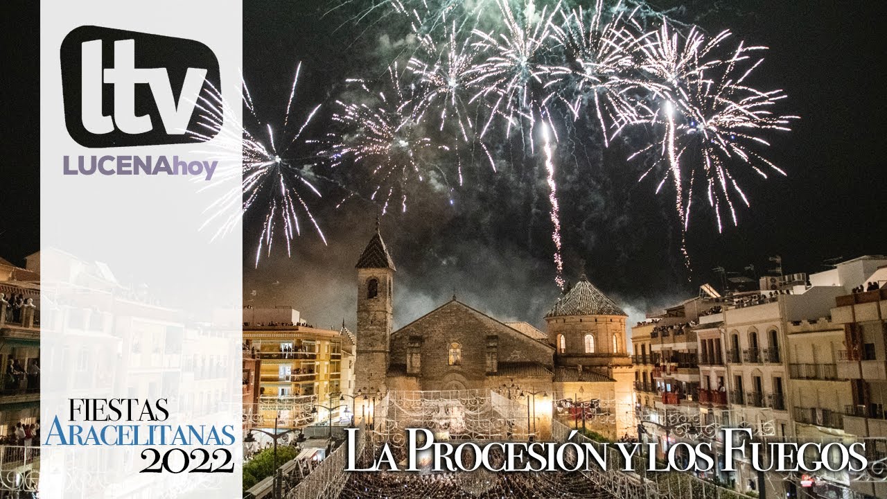 VÍDEO: La procesión de la Virgen de Araceli en Lucena: De la salida a los fuegos artificiales.