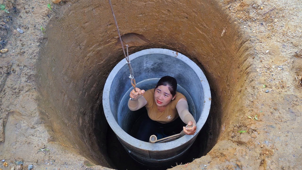 TIMELAPSE: Diging a Deep Well In Search Of Clean Water - START To FINISH Farm Building Off Grid