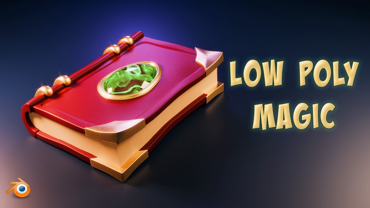 How to Make a Low-Poly Magical Book in Blender