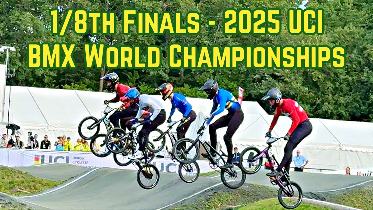 All 1/8th Finals | 2025 UCI BMX World Championships | Copenhagen, Denmark