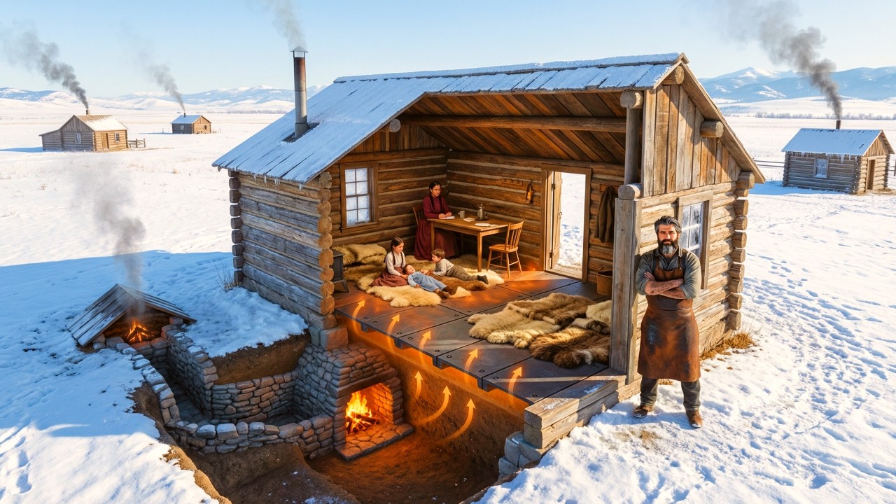 His Neighbours Mocked the Iron Floor — Until His Children Slept Warm at 41 Below