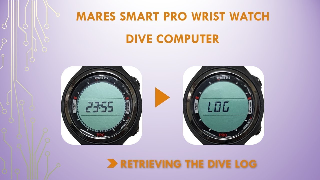 Mares Smart Pro Dive computer : Retrieving the dive  logs