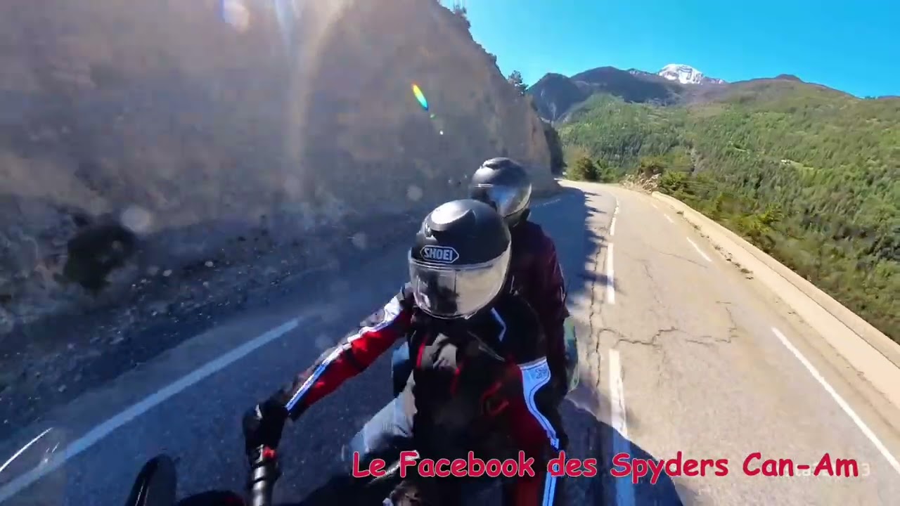 Can-Am Spyder RT en balade au col de Vars & au pont du Châtelet
