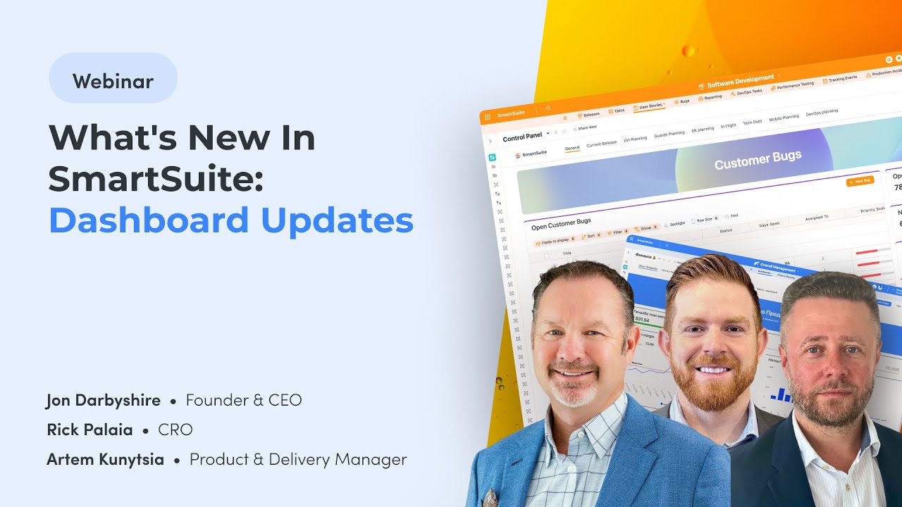 What's New in SmartSuite: Next Generation Dashboards