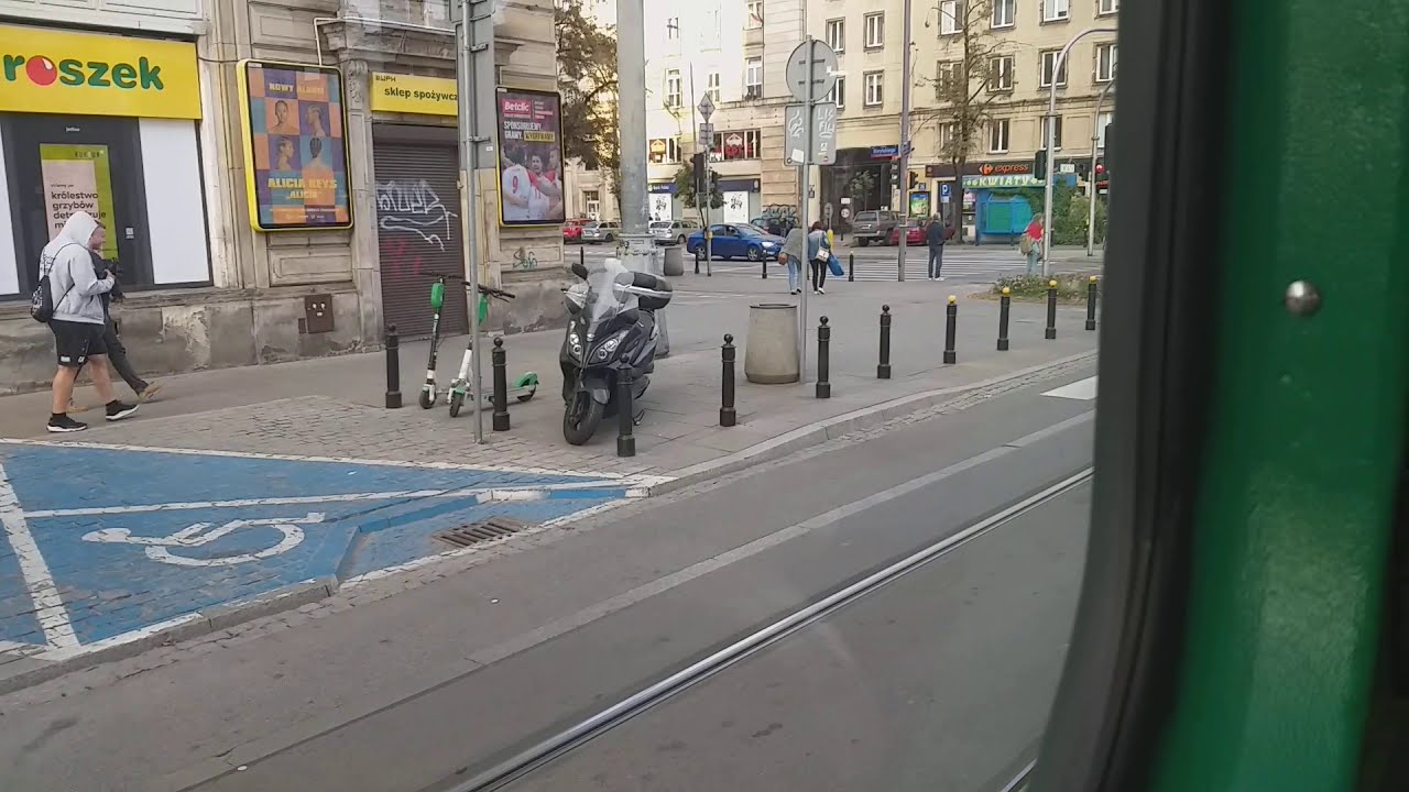 Przejazd warszawskim tramwajem Konstal 13N #503 linia 36