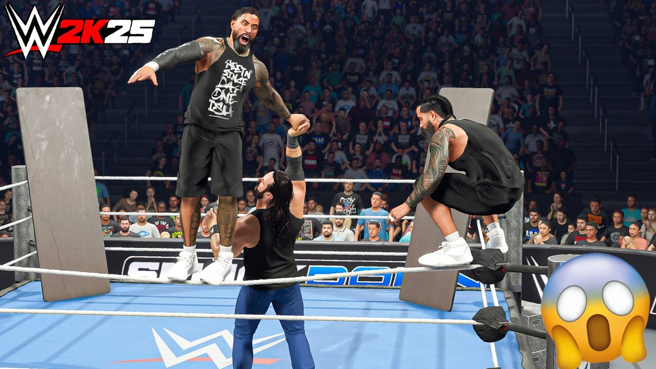 The Usos vs Drew McIntyre at Friday Night Smackdown - WWE 2K25 Gameplay