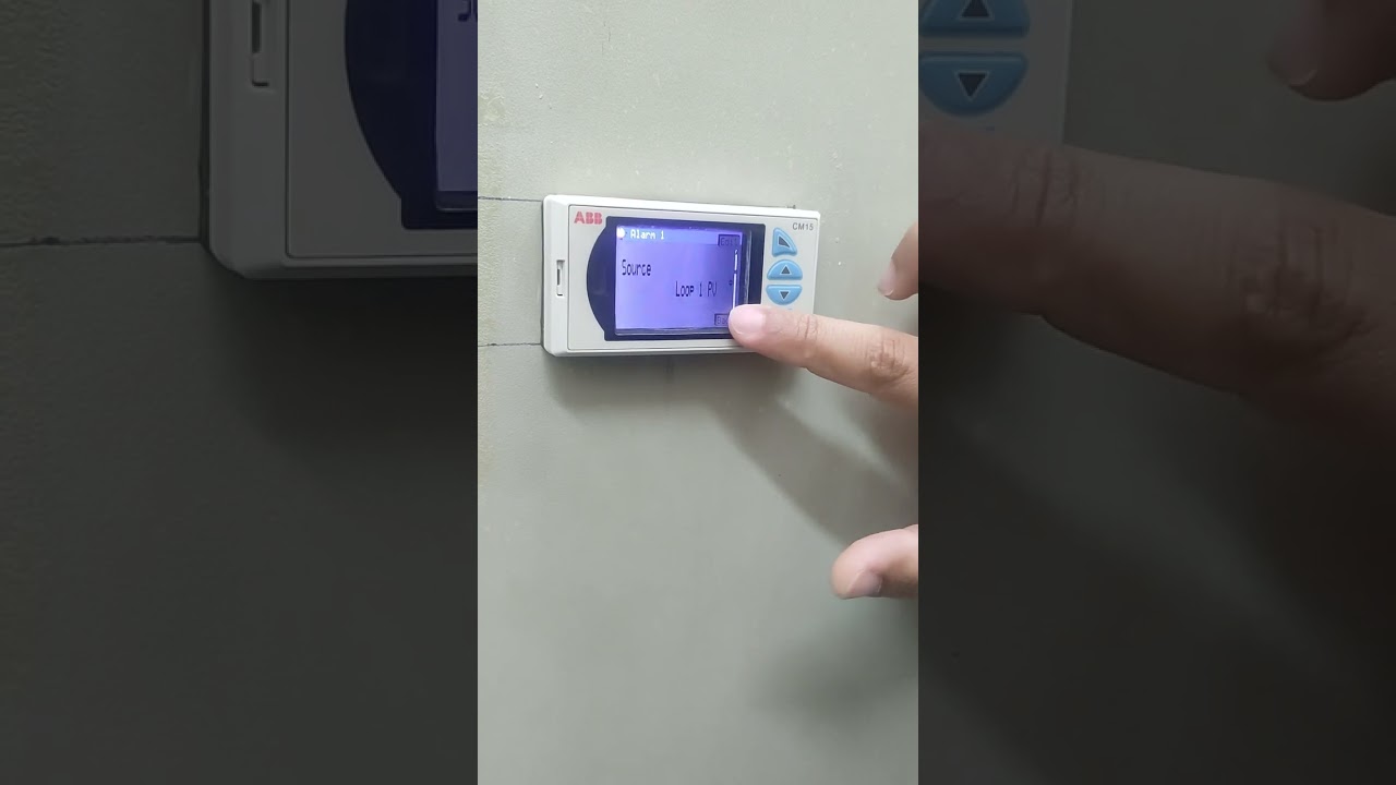برمجة جهاز ABB CM15  وتوصيله علي حساس مستوي المياه