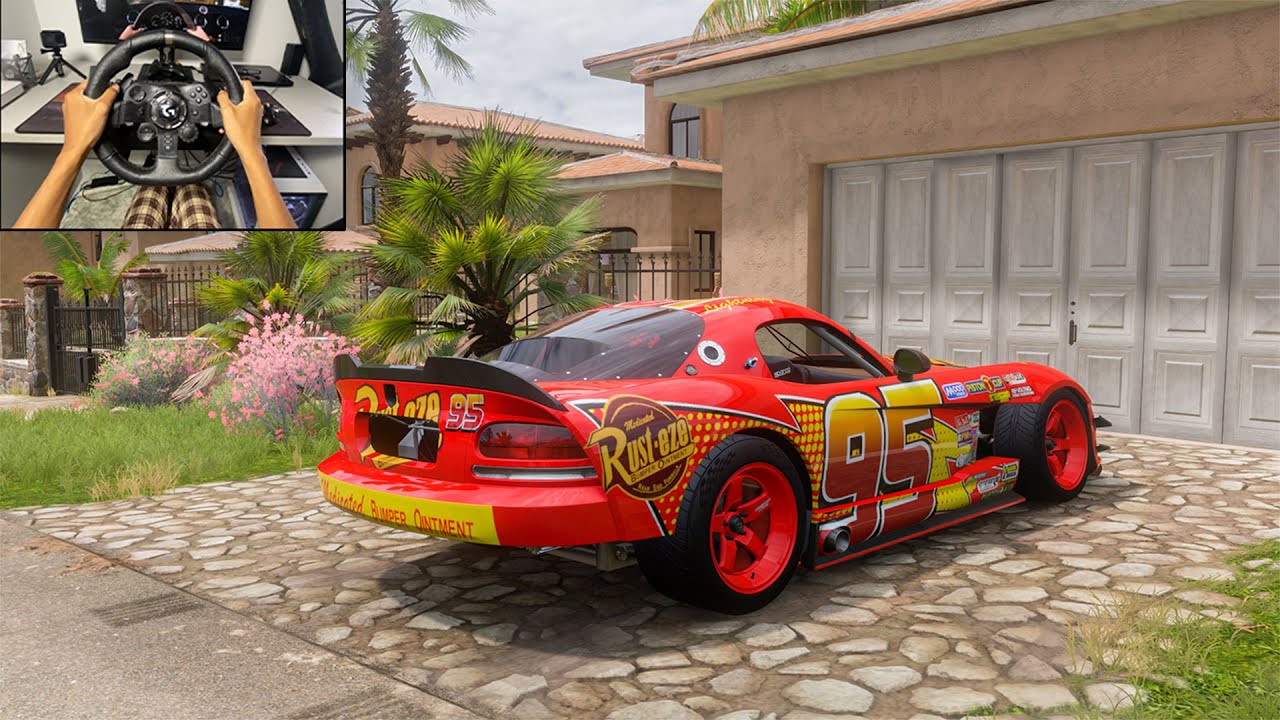 Lightning Mcqueen Dodge VIPER GTS-R SRT (1350hp) - Forza Horizon 5 Gameplay // Logitech G923