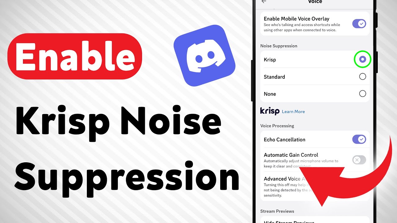 How to Enable Krisp Noise Suppression in Discord Mobile (Updated)