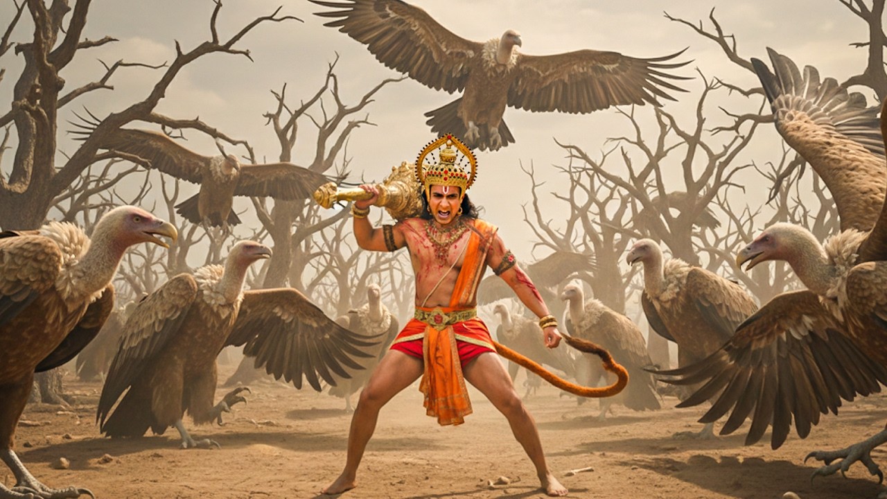 किष्किंधा में गिद्धोने हनुमान को नोच नोच कर किया घायल | संकट मोचन महाबली हनुमान | #bhakti