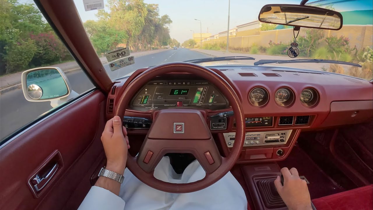 1983 نيسان زد ZX280 قير عادي توسيت تجربة قيادة من منظور السائق POV