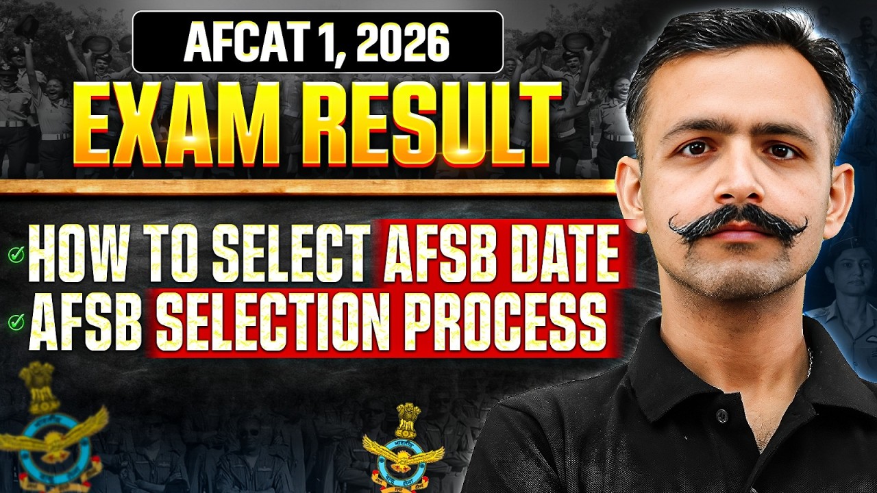 AFCAT 1 2026: AFSB Date Selection Process Explained | How to Select AFSB Date Complete Guide | AFSB